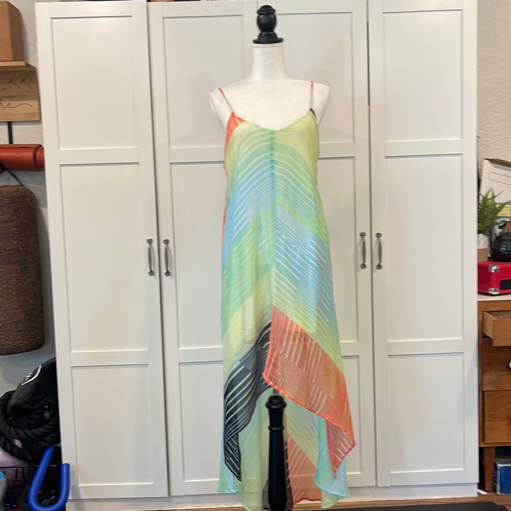 Billabong Multicolor Pastel Chevron Midi Dress